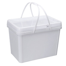 20升长方形钓鱼桶加厚塑料桶可坐打水桶方形桶带盖自制钓箱桶5Lkg