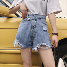 牛仔短裤女2020夏季韩版新款宽松休闲显瘦高腰学生裤子外贸女装