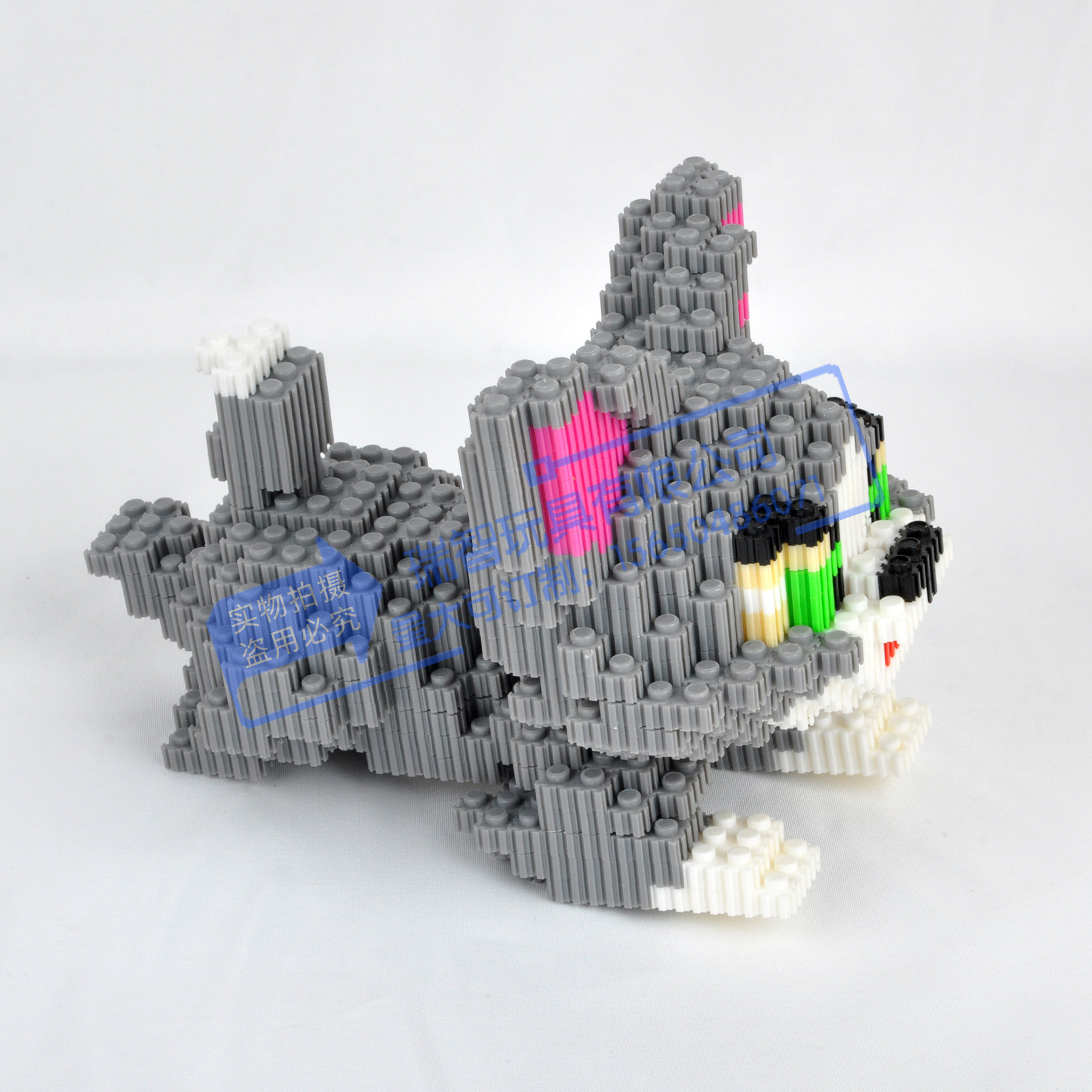 初赞kkt中颗粒微型串联积木 男孩儿童益智拼插拼装卡通造型玩具