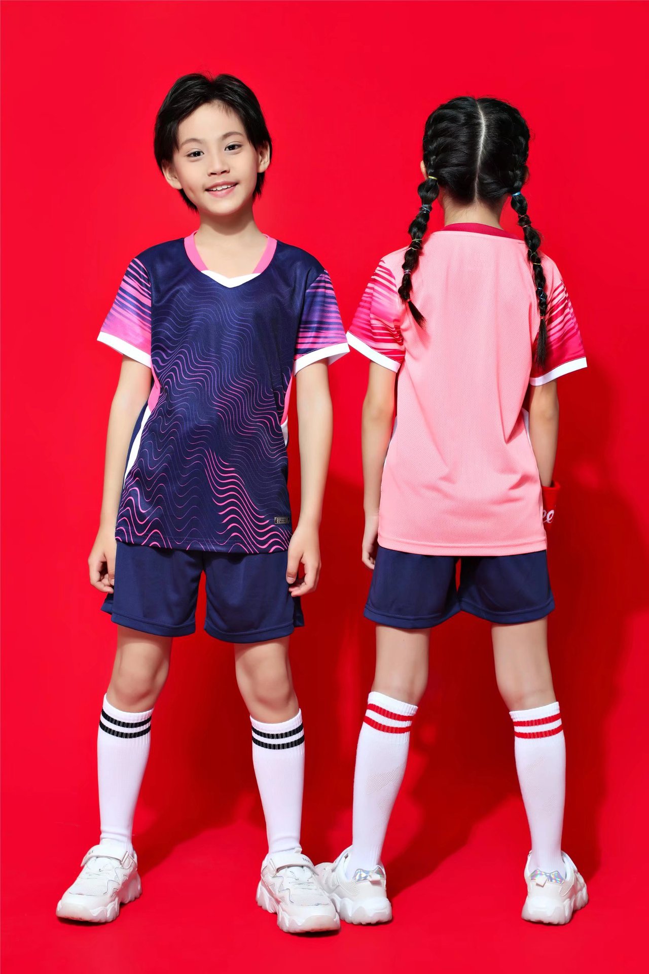 2022新款幼儿童足球服套装男夏小学生球衣定训练服