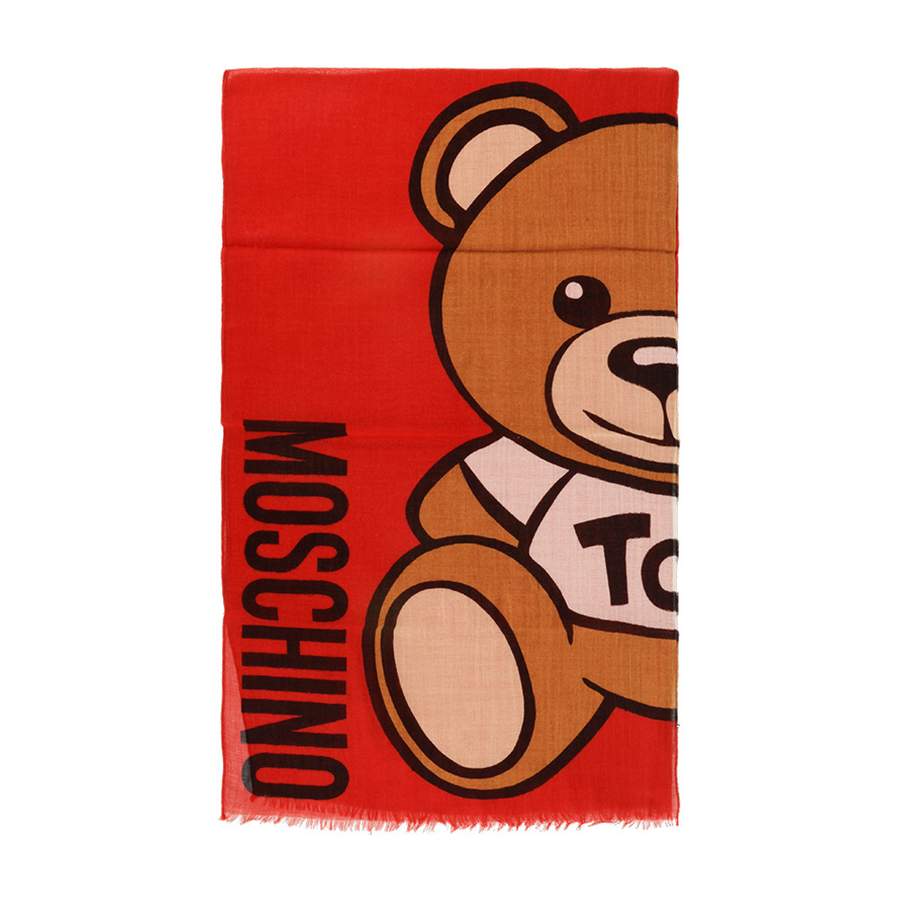 【直营】moschino莫斯奇诺21冬新款女士羊毛小熊围巾送礼物送女友