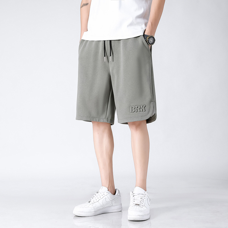 Ice Shorts Men's Summer New Fashion Loose Straight Casual Shorts All-Matching plus Size Sports Pants Men's Pants