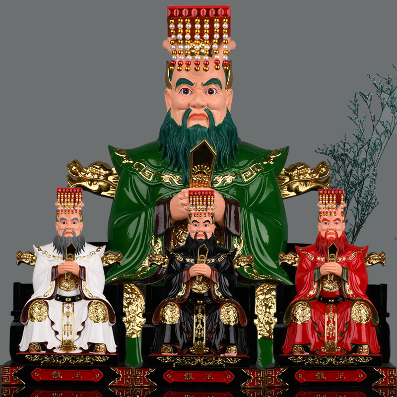 四海龙王神像东海南海西海北海像龙母龙王爷神像家用供奉树脂摆件