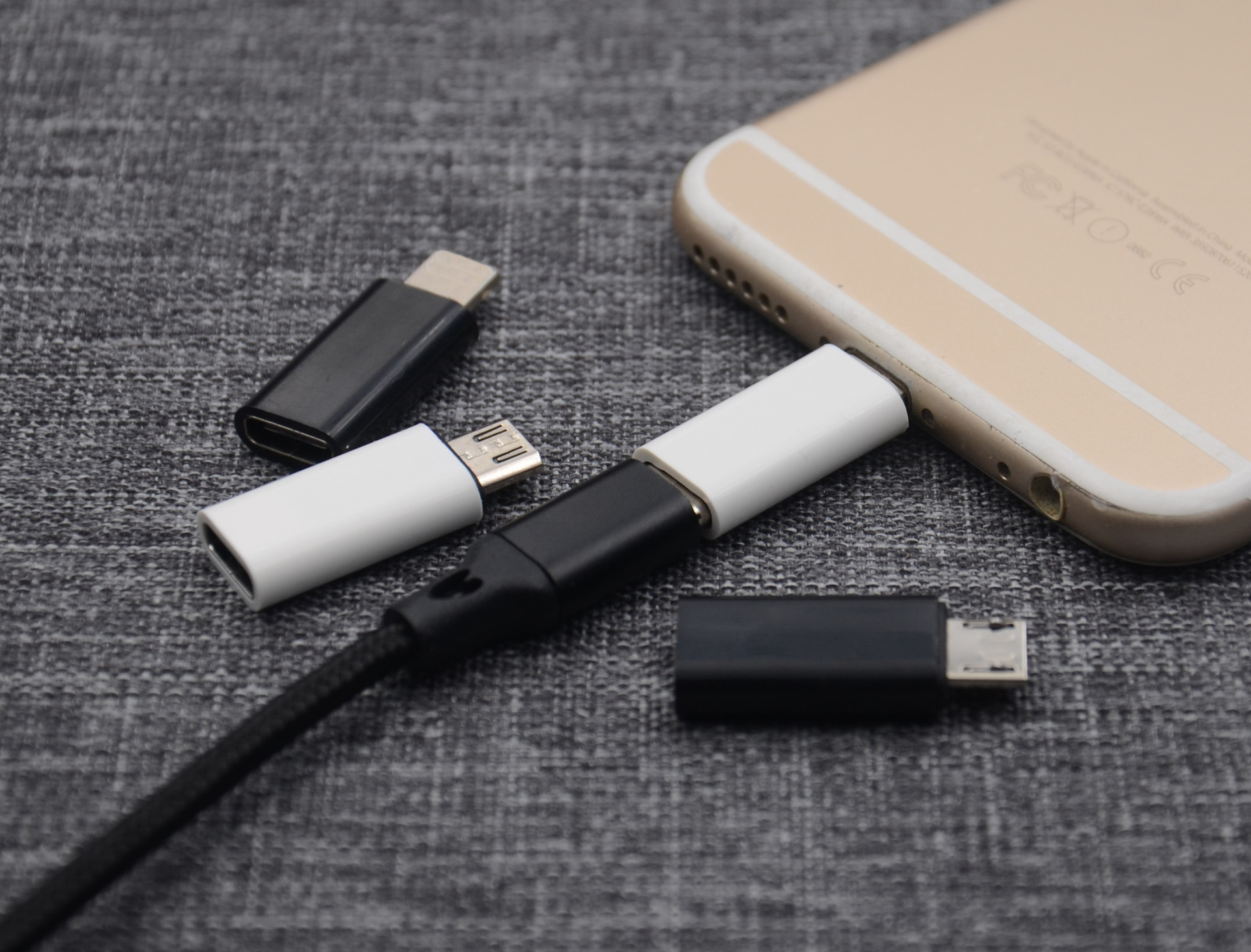 type-c母转micro充电数据typc-c手机转接头tpc转换头适用苹果安卓