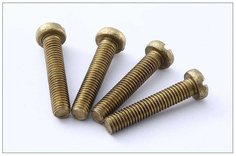 黄铜gb65一字槽圆柱头螺钉 开槽螺栓 一字圆头螺丝开槽圆柱头螺钉