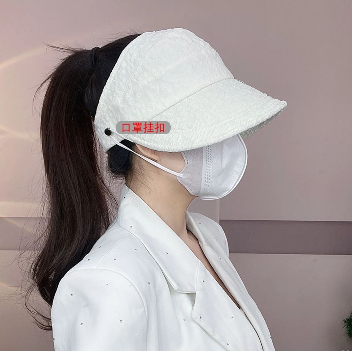 Spring and Summer Lusi Peaked Cap Female Face-Covering Fisherman Hat Fashion Japanese Style Face-Looking Small Female 2023 Sun Protection Hat Sun-Proof