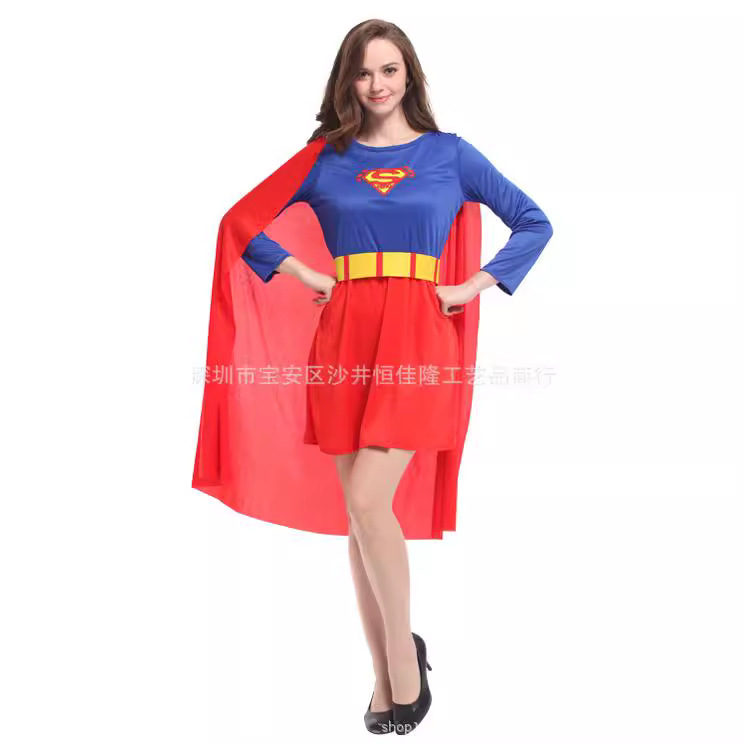 万圣节复仇者联盟化妆舞会表演cosplay成人女超人w0053服装女装