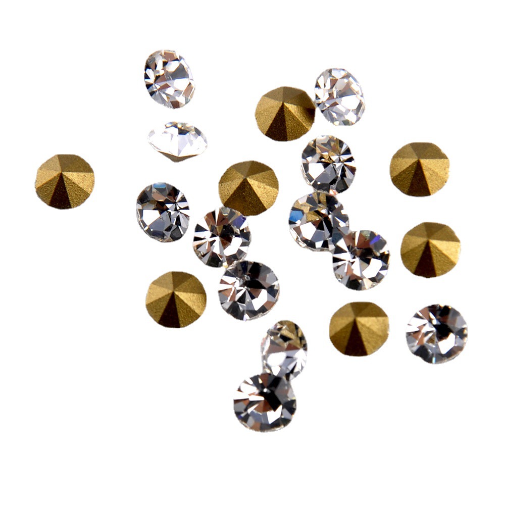 精品国产a级水钻 白色尖底玻璃水钻 diy饰品手机配件手工水钻点钻