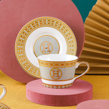 简北欧式轻奢英式咖啡下午茶点杯碟套装高档精致商务家用送礼创意