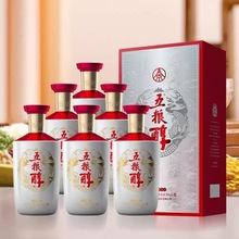 五粮液股份出品 春夏秋冬精酿 52度浓香型白酒 500ml*6瓶整箱