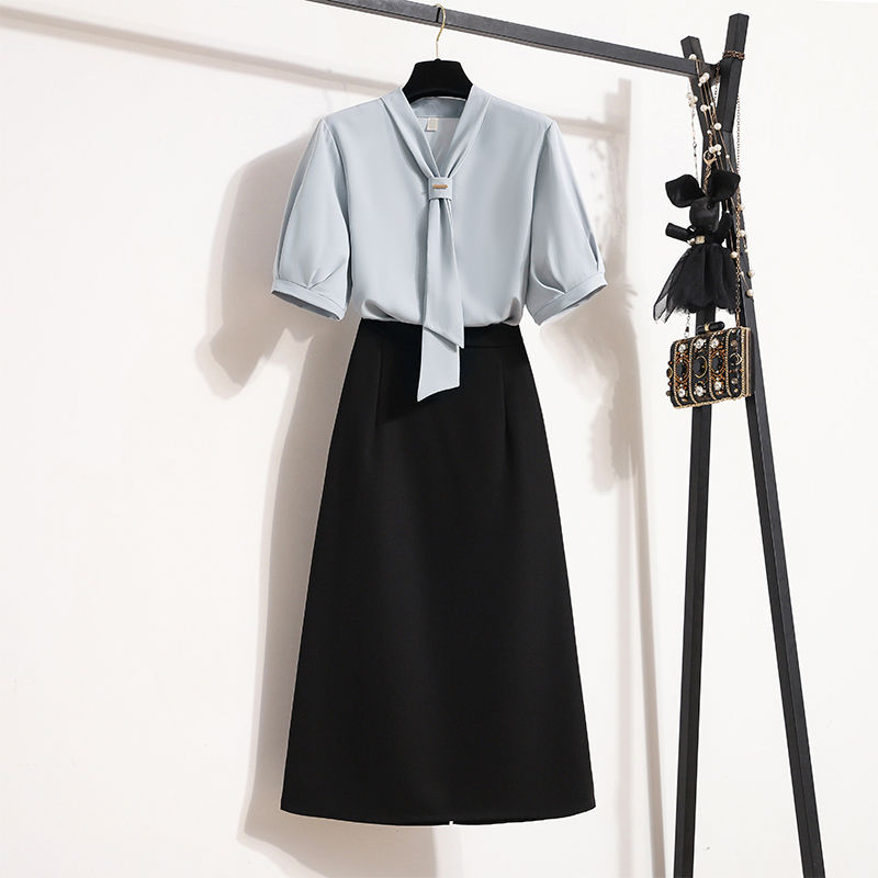 职业装职业公务员教师面试套装事业单位女衬衫半身裙时尚两件套热