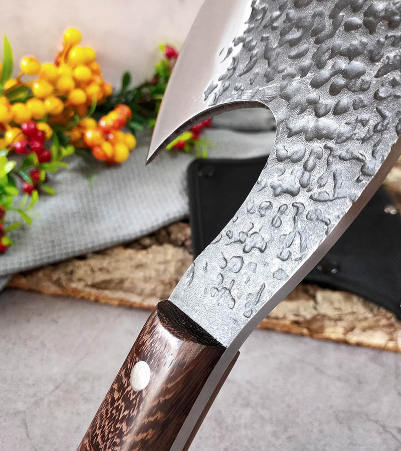 龙泉锻打斩骨斧商业屠夫剁牛骨头刀家居酒店厨房多用砍斧户外砍柴