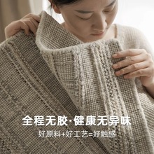 素色无胶羊毛地毯简约轻奢高级感抗污抑菌客厅卧室诧寂风大宅标配