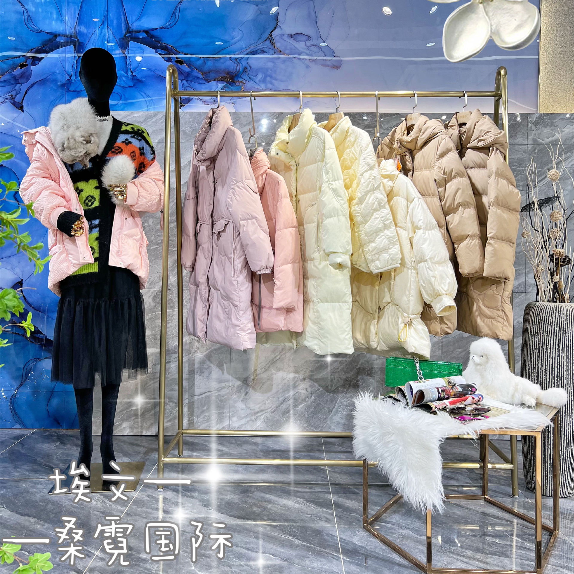 埃文鹅绒羽绒服专柜品牌折扣女装撤柜直播实体店走份热卖货源批发