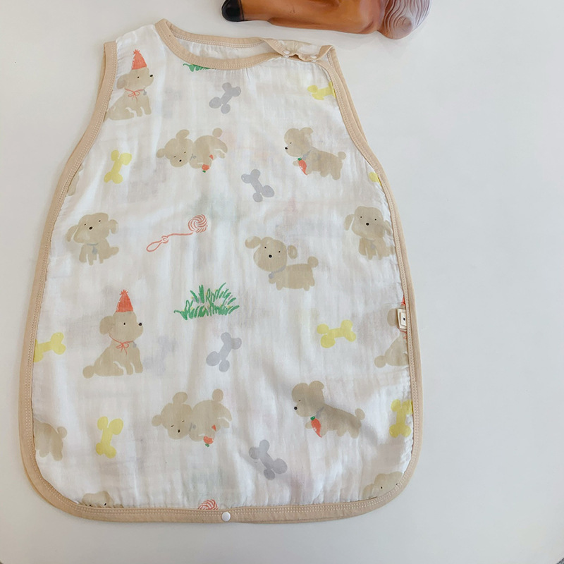 New Children Bamboo Cotton Gauze Large Gift Box Baby Sleeping Bag Four-Piece Set Cute Animal Children Gift Bag Gift