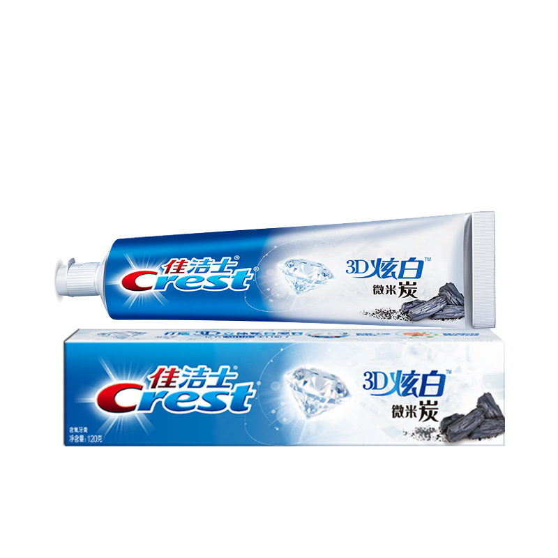 120g佳洁士牙膏薄荷3d双效炫含氟清洁口腔异味口气家庭成人男女