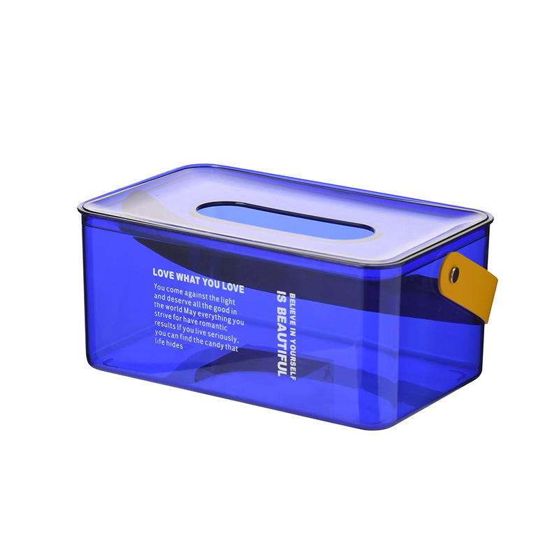 New Klein Blue Acrylic Tissue Box