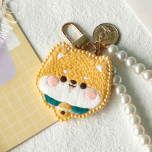 刺绣手工diy材料包自绣卡通可爱熊兔胸针钥匙扣包包挂件送男友