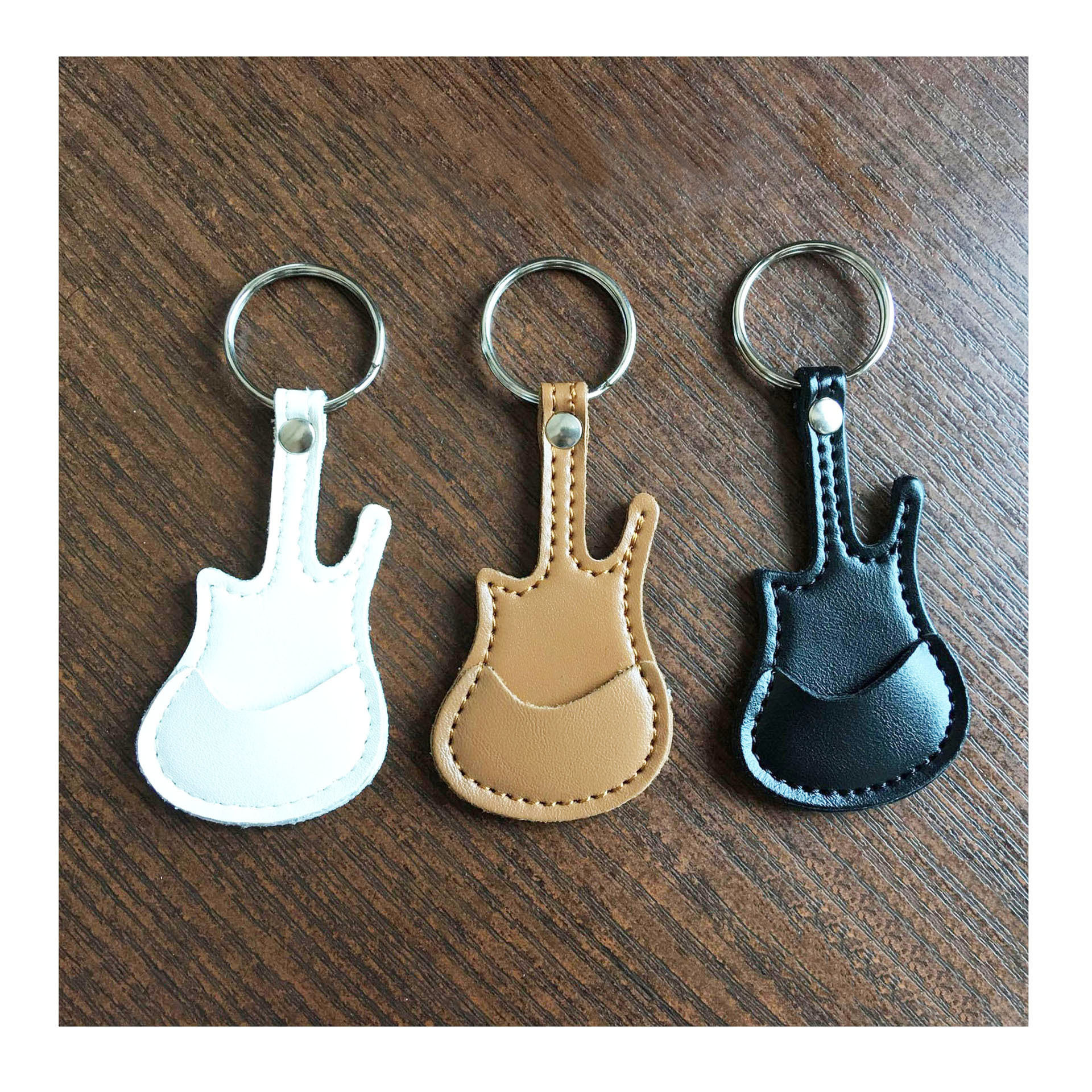 吉他拨片包尤克里里拨片夹吉他拨片钥匙链乐器配件包吉他型拨片包