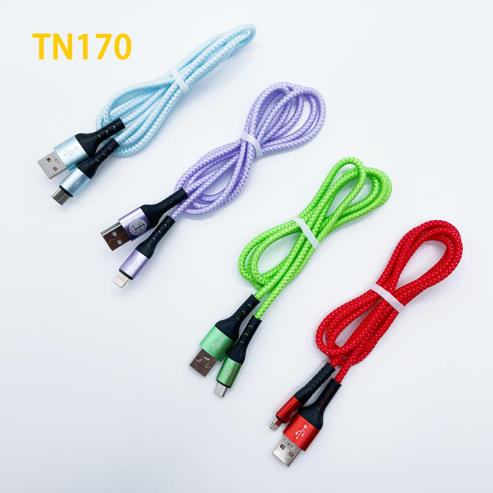 Tn170 New Woven Fast Charge Data Cable I5 Android TC Smartphone Qc3.0 Fast Charge Function Delivery Supported