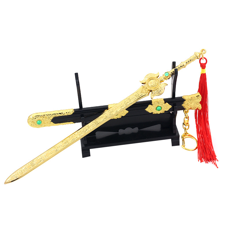 永劫无间游戏周边近战武器长剑含光承影割鹿刀全金属工艺品摆件