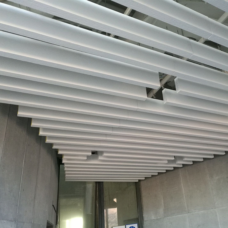 室内装饰异形吸音垂片 悬挂吸音板彩色悬浮吊顶板 玻纤悬挂吸音板