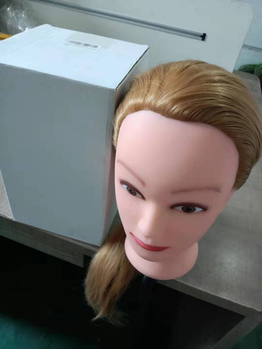 假发模特头 盘发编发练习头假发头模美发剪发造型教学用