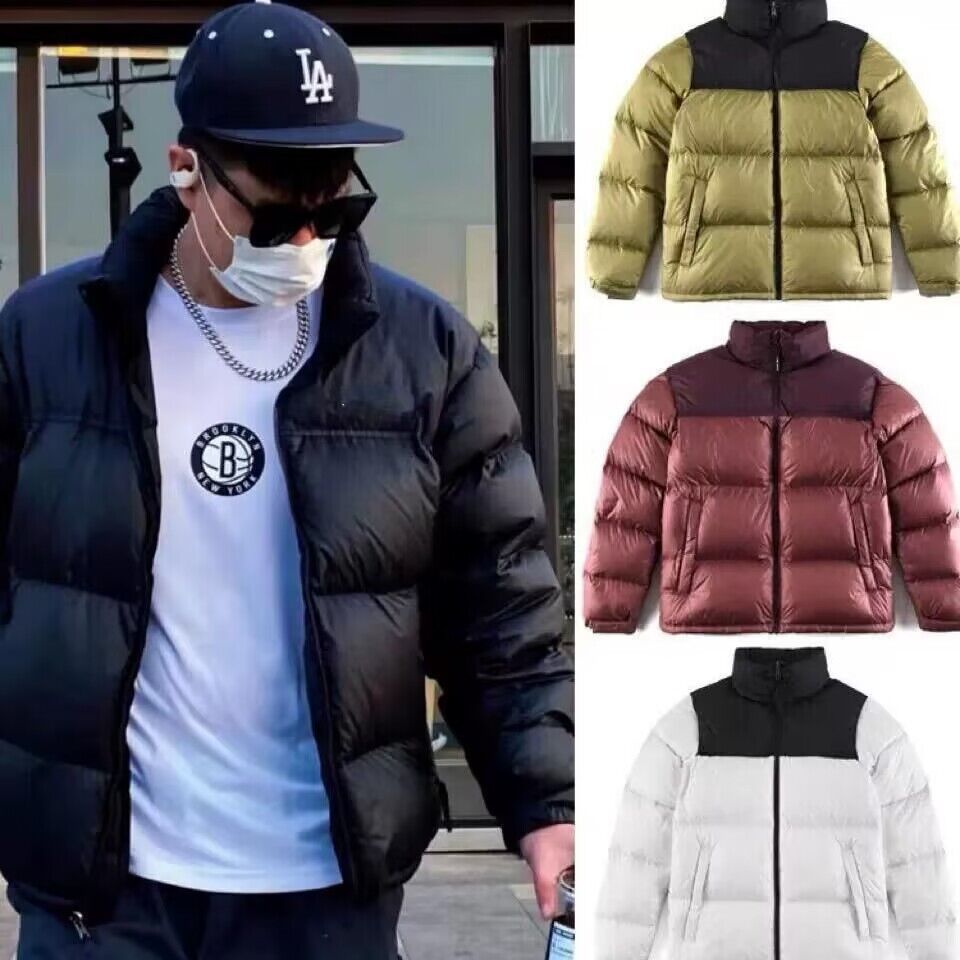 American Style North Face Men's and Women's Tnf1996 down Jacket Couple's Same Style White Duck down 700 Fluffy Bread Coat Cold-Resistant Coat