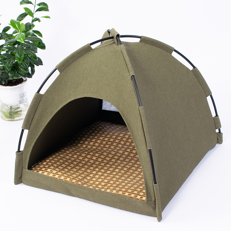 New Pet Tent Removable and Washable Doghouse Cathouse Semi-Enclosed Simple Suitable for All Seasons Used into Cat House Cat Tents