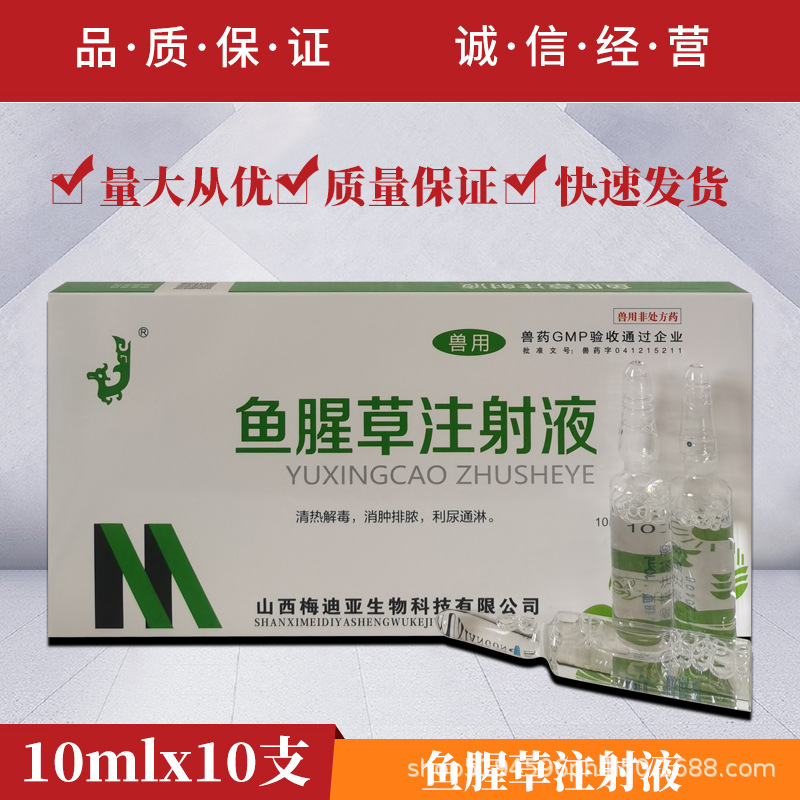 鱼腥草注射液兽药兽用猪牛羊清热解毒利尿通淋狗狗猫犬产后消炎针