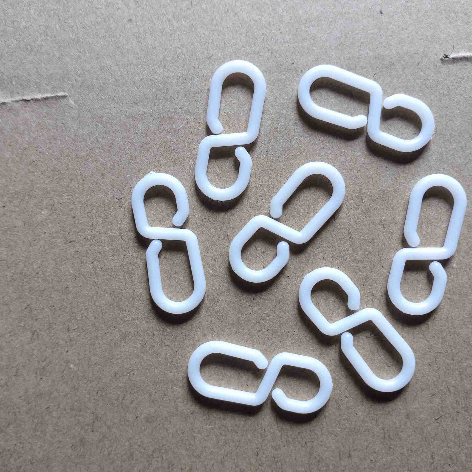 s型塑料挂钩 s钩 浴帘布柜挂钩 布柜s塑料挂钩 小挂钩