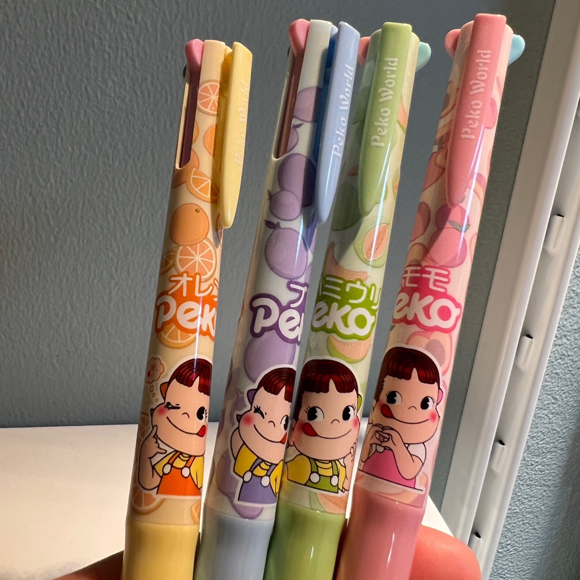 不二家联名笔四色限定高颜值按动中性笔可爱小清新少女心卡通文具