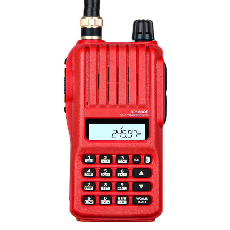 ic-v80e对讲机红色245-260mhz户外港口对讲机-阿里巴巴