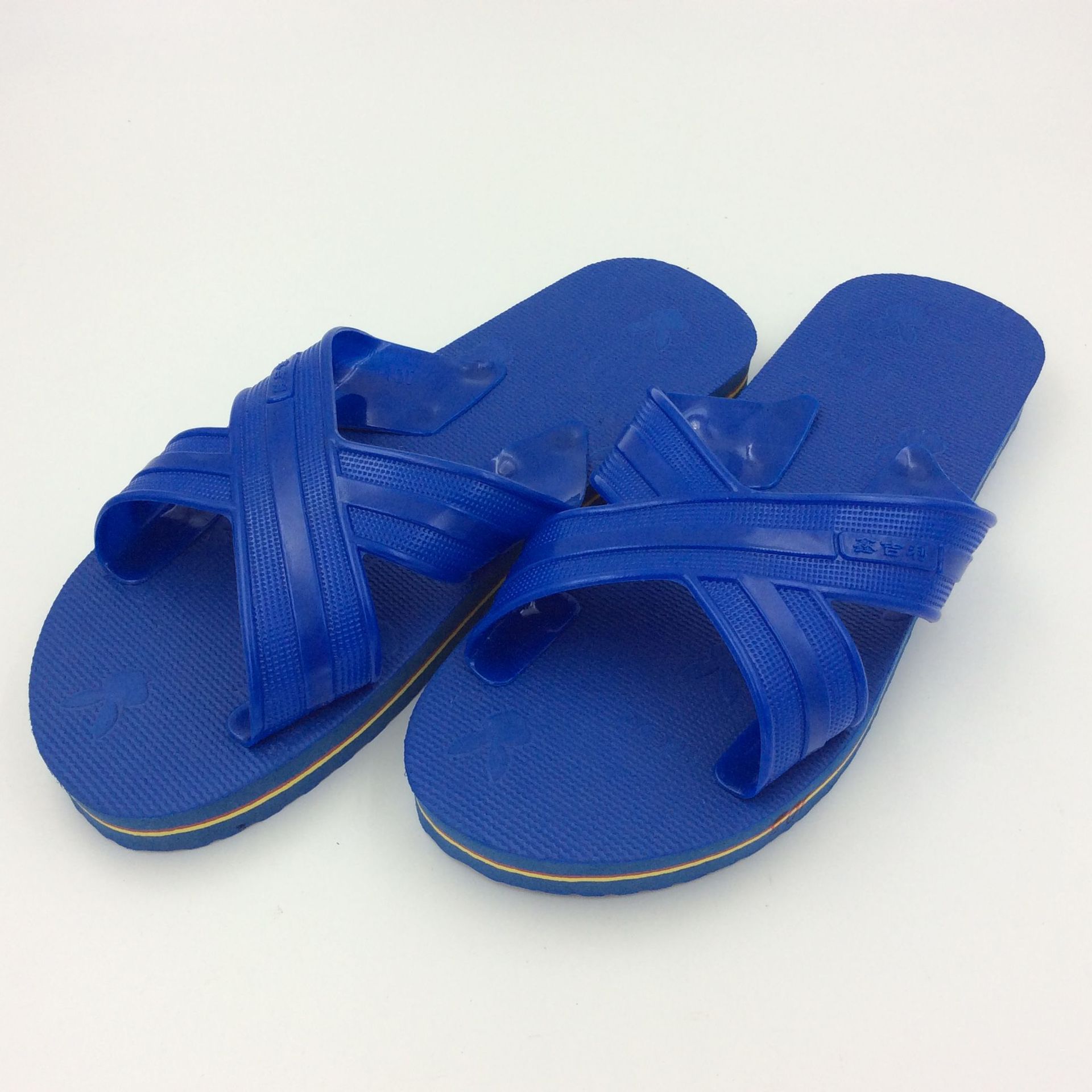 男女式怀旧老式一字拖复古居家海绵浴室宾馆地板轻便拖鞋塑料拖鞋