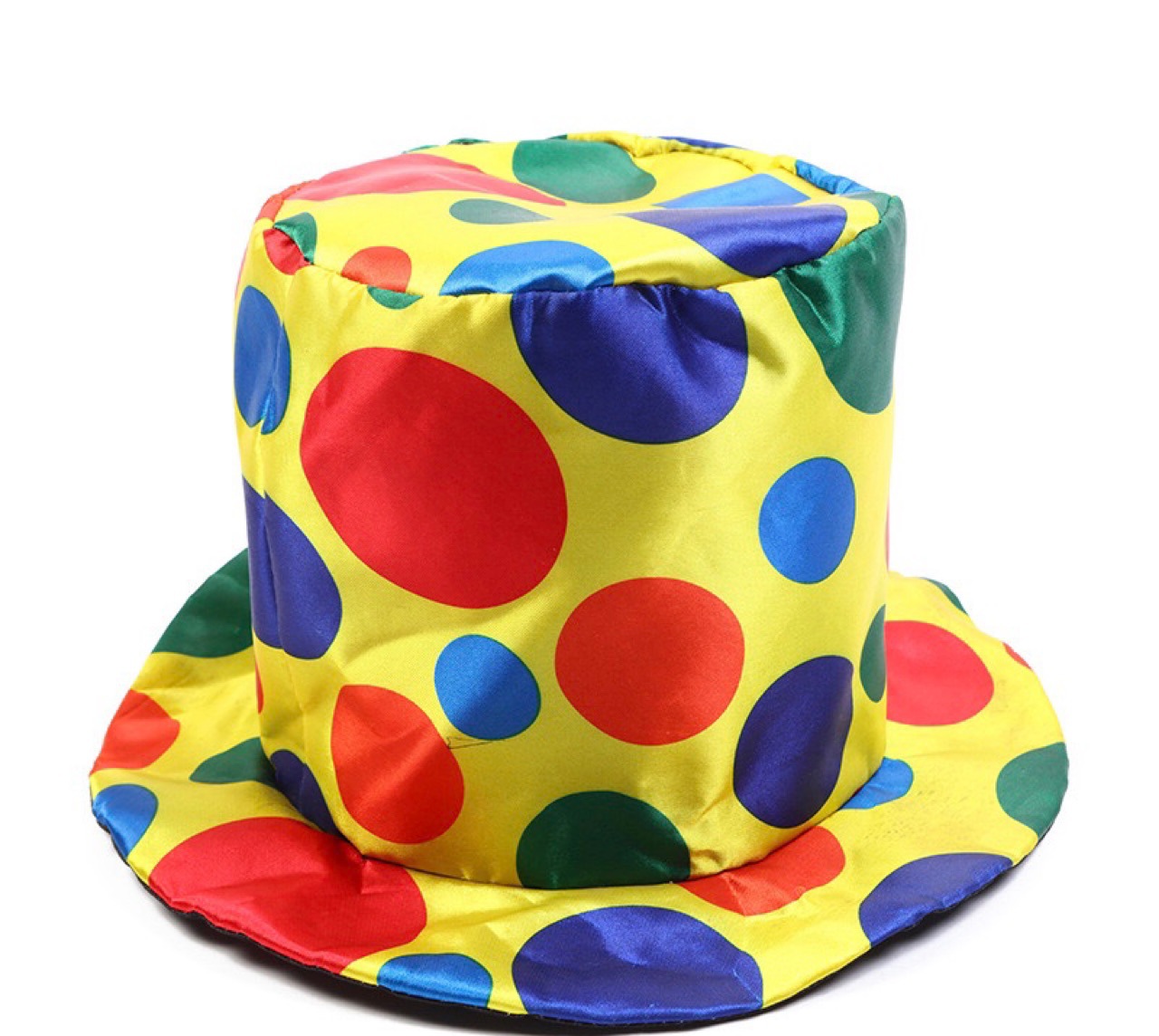 彩色波点高帽魔术帽 鬼节万圣节表演圣诞节日圆点小丑帽