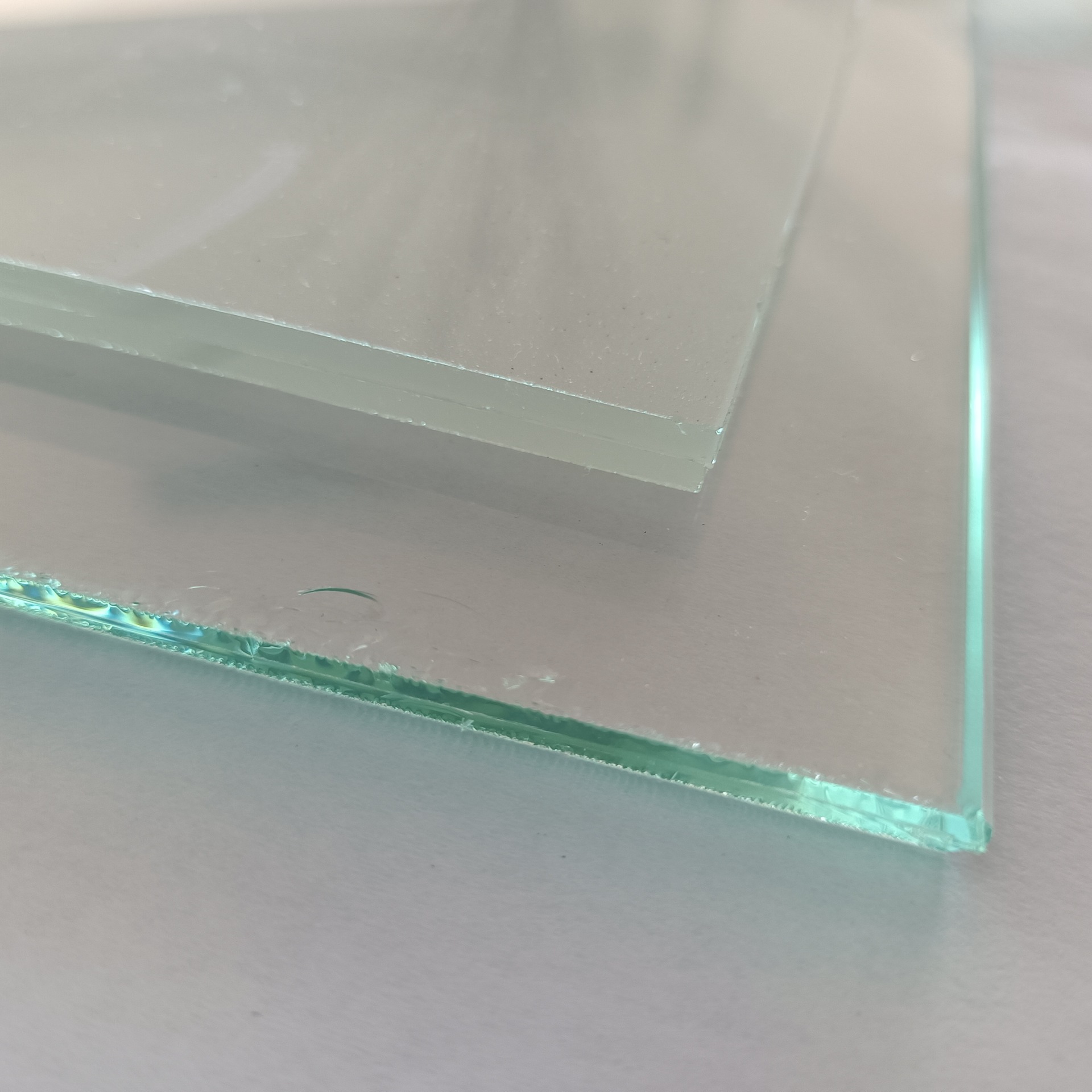 10 10mmpvb干法钢化双层夹胶玻璃 5 5mm彩色蓝色绿色胶片瓷白夹胶