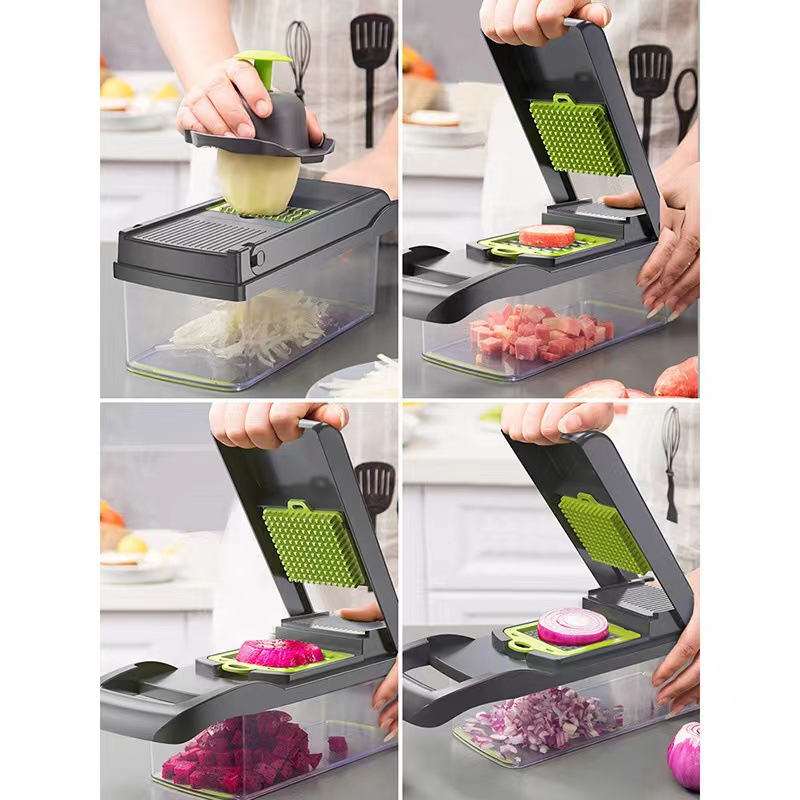 Factory Direct Supply Free Hands Household Multi-Function Shredded Artifact Kitchen Shredder Salad Shredder Dicer