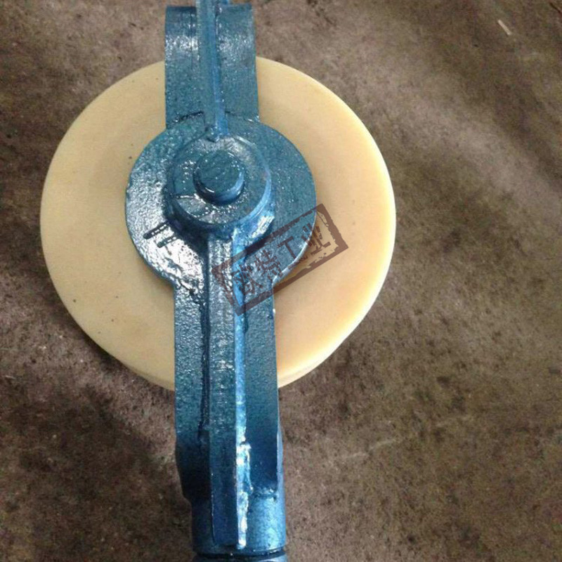 铁路检修工具压线滑车展放导线挂胶式滑子下压上扬导地线滑车