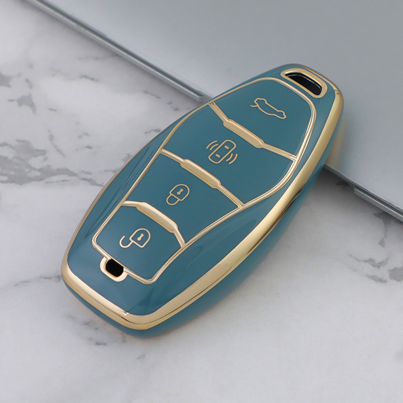 适用于红旗hs5车钥匙套h5 h6 hq9 h9 ls7 hs7钥匙包红旗车钥匙扣