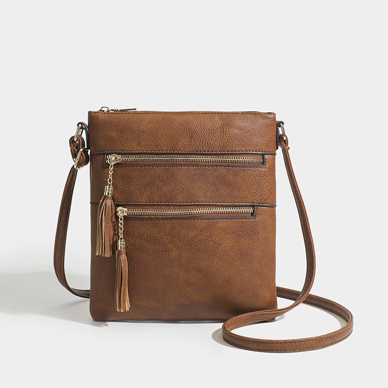 亚马逊热款女包2024新款欧美时尚多用途流苏包bag斜跨