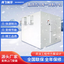 尚飞新款 水果蔬菜海鲜肉类保鲜冷冻冷藏库 置顶式冷库一体制冷机