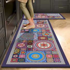 长条厨房地垫硅藻泥吸水吸油免洗耐脏垫子脚垫美式门口防滑门垫子