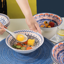 3个装 家用陶瓷大号汤碗创意大面碗拉面碗深汤盘汤盆餐具日式饭盆