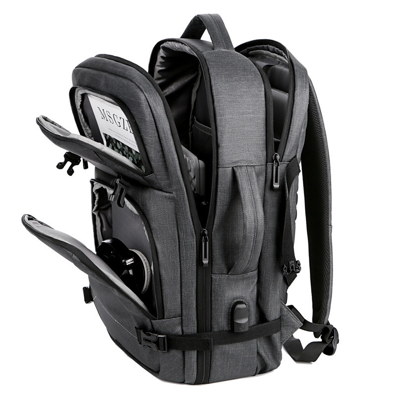 Multi-Function USB Computer Backpack for Business Travel 2021 Cross-Border New Arrival Men's Backpack Gift Meeting