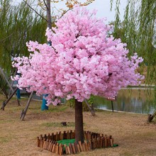 仿真樱花树桃花树室内婚庆商场摆设影楼装饰拱门大型落地假树造景