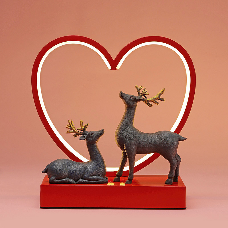创意新婚房礼物一路鹿有你结婚纪念日礼品送闺蜜新人高档实用摆件