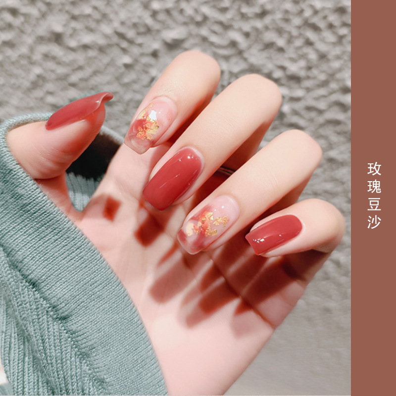 Net Red Ice Transparent Color UV Polish 2023 New Jelly Milk Tea Color Phototherapy Plastic Barbie Gel Nail Polish Nail-Beauty Glue