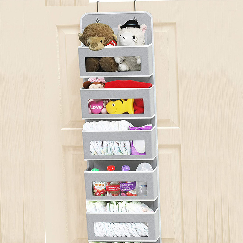 Wall-Mounted Underwear Storage Box Wholesale Baby Crib Children's Toys Hanging Bag Doll behind the Door Home Storage Hanging Bag