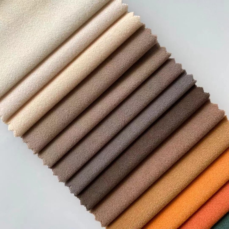 磨砂绒不倒绒 丝绒布料面料软包抱枕沙发套桌布 针织面料布料批发