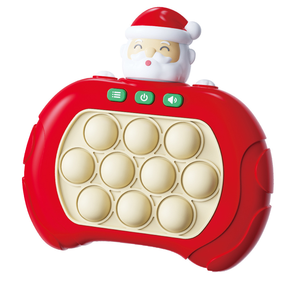 Christmas Pop It Christmas Toys Press Music Santa Claus Speed Push Game Machine Second Generation